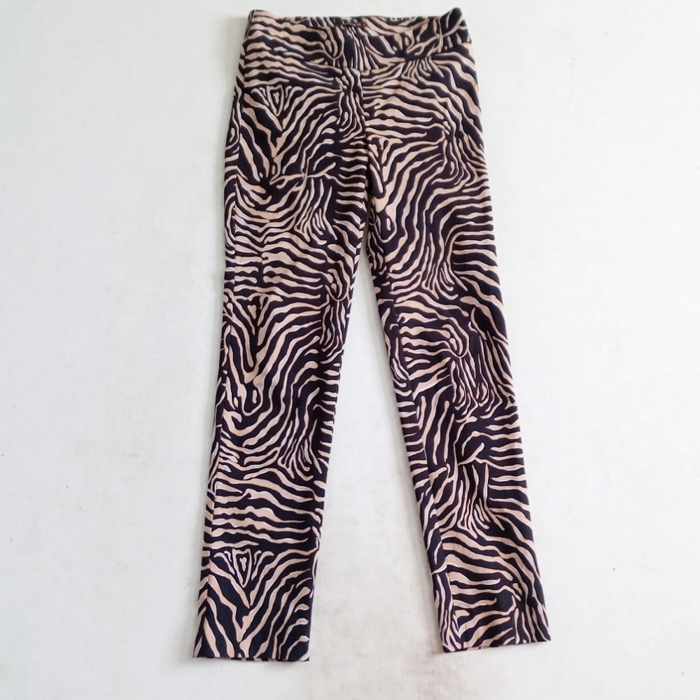J. Mclaughlin Masie zebra print skinny pull-on pants